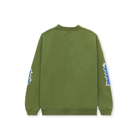 NWT Brain Dead x Them Blade Enforcer Sweatshirt, Green, Size: Medium - Picture 2 of 8